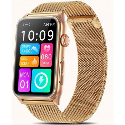 Inny producent Smartwatch damski Marsyu 1,57 EKG SpO2 rozmowy Bluetooth IP67 złoty Inny producent Smartwatch damski Marsyu 1,57 EKG SpO2 rozmowy Bluetooth IP67 złoty