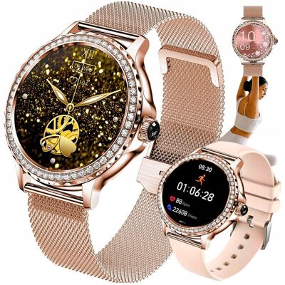 Inny producent SMARTWATCH DAMSKI MENU PL NX19 ELEGANCKI WODOODPORNE KROKOMIERZ PULS Smart Inny producent SMARTWATCH DAMSKI MENU PL NX19 ELEGANCKI WODOODPORNE KROKOMIERZ PULS Smart