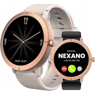 Nexano Smartwatch Damski Wodoodporny Zegarek Menu Pl Gps Amoled Puls Sport 4 Paski Nexano Smartwatch Damski Wodoodporny Zegarek Menu Pl Gps Amoled Puls Sport 4 Paski