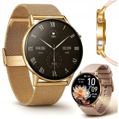 JG Smart Smartwatch Damski Zegarek - Chat GPT Ciśnienie Tętno Rozmowy - Polskie Menu JG Smart Smartwatch Damski Zegarek - Chat GPT Ciśnienie Tętno Rozmowy - Polskie Menu