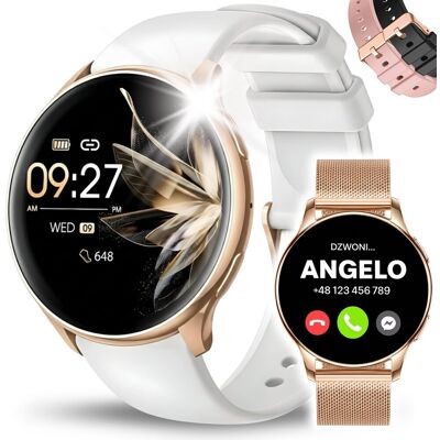 Inny producent Smartwatch Damski Zegarek Dla Kobiety Rozmowy Menu Pl Ciśnienie Bpm 4 Paski Inny producent Smartwatch Damski Zegarek Dla Kobiety Rozmowy Menu Pl Ciśnienie Bpm 4 Paski