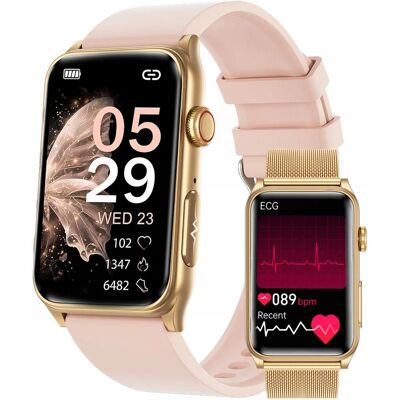 Lazird SMARTWATCH DAMSKI ZEGAREK EKG HRV POMIAR CUKRU CIŚNIENIA TEMPERTATURA Lazird SMARTWATCH DAMSKI ZEGAREK EKG HRV POMIAR CUKRU CIŚNIENIA TEMPERTATURA