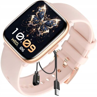 DEVILL SMARTWATCH DAMSKI ZEGAREK FUNKCJA ROZMOWY AMOLED POLSKIE MENU PROSTOKĄTNY DEVILL SMARTWATCH DAMSKI ZEGAREK FUNKCJA ROZMOWY AMOLED POLSKIE MENU PROSTOKĄTNY
