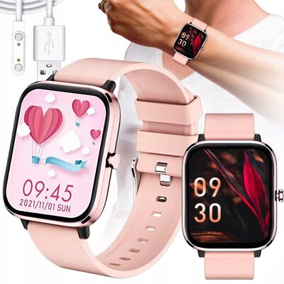 Lewer SMARTWATCH DAMSKI ZEGAREK POWIADOMIENIA PL MENU ROZMOWY PRO DLA KOBIETY RÓŻ Lewer SMARTWATCH DAMSKI ZEGAREK POWIADOMIENIA PL MENU ROZMOWY PRO DLA KOBIETY RÓŻ