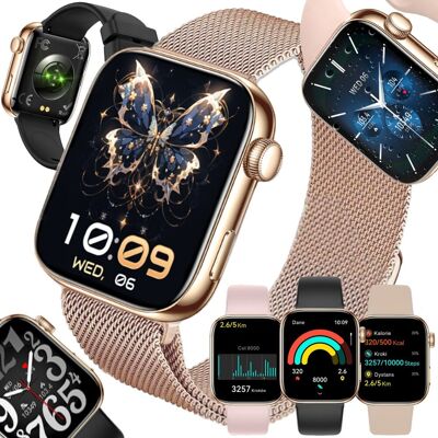 Lewer SMARTWATCH DAMSKI ZEGAREK ROZMOWY MENU PL ZDROWIE HD AMOLED 1,85' 4 PASKI Lewer SMARTWATCH DAMSKI ZEGAREK ROZMOWY MENU PL ZDROWIE HD AMOLED 1,85' 4 PASKI