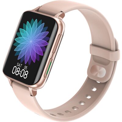 SG-Gadgets Smartwatch Damski Złoty DT93 - pasek różowy silikonowy SG-Gadgets Smartwatch Damski Złoty DT93 - pasek różowy silikonowy