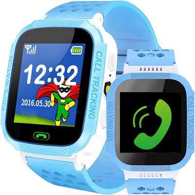 Retoo Smartwatch Dla Dzieci Zegarek Gps Lokalizator Sos - Niebieski Retoo Smartwatch Dla Dzieci Zegarek Gps Lokalizator Sos - Niebieski