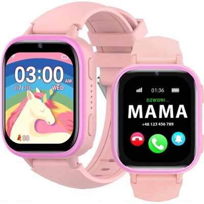 Inny producent Smartwatch Dla Dziecka Dziecięcy Zegarek Telefon SIM Gry Nauka Aparat Bajki Inny producent Smartwatch Dla Dziecka Dziecięcy Zegarek Telefon SIM Gry Nauka Aparat Bajki