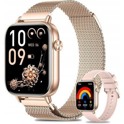 Bezmarkowe Smartwatch Dla Kobiet Fitness Tracker Bluetooth Aplikacja Złoty IP67 Bezmarkowe Smartwatch Dla Kobiet Fitness Tracker Bluetooth Aplikacja Złoty IP67