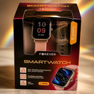 SMARTWATCH FOREVER 2 PASKI W ZESTAWIE SMARTWATCH FOREVER 2 PASKI W ZESTAWIE