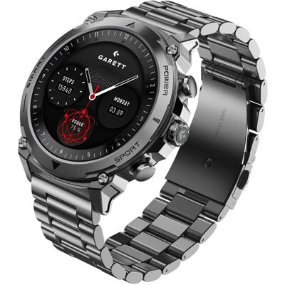 Smartwatch Garett Atom srebrny stalowy Smartwatch Garett Atom srebrny stalowy
