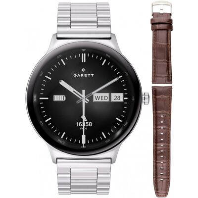 Smartwatch Garett Quantum srebrny stalowy Smartwatch Garett Quantum srebrny stalowy