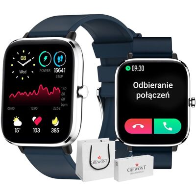 Giewont - GW230-4 - Srebrno-Niebieski - Smartwatch Giewont - GW230-4 - Srebrno-Niebieski - Smartwatch