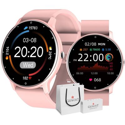 Giewont GW120-1 Różowe Złoto Smartwatch - Monitorowanie fitness Giewont GW120-1 Różowe Złoto Smartwatch - Monitorowanie fitness