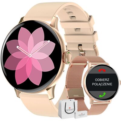 Giewont Różowe Złoto Smartwatch GW330-1 - Smartwatch Giewont Różowe Złoto Smartwatch GW330-1 - Smartwatch