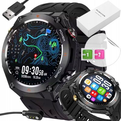 SMARTWATCH GPS RUBICON POLSKIE MENU ROZMOWY SPORT SMART WATCH MĘSKI SMARTWATCH GPS RUBICON POLSKIE MENU ROZMOWY SPORT SMART WATCH MĘSKI