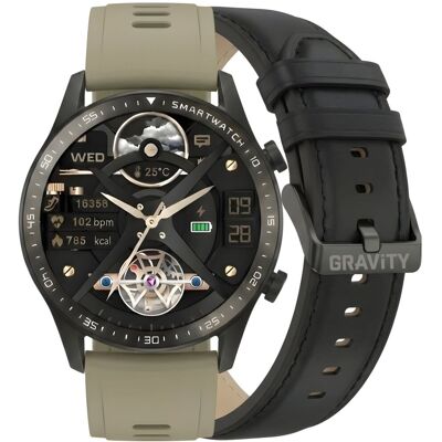 G. Rossi Smartwatch Gravity Czarny 2 Paski GT10-2 G. Rossi Smartwatch Gravity Czarny 2 Paski GT10-2