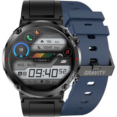 Inny producent Smartwatch Gravity GT21-5 + Granatowy Pasek Silikonowy Inny producent Smartwatch Gravity GT21-5 + Granatowy Pasek Silikonowy