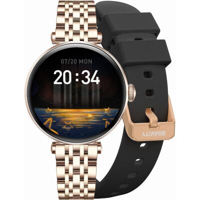 G. Rossi Smartwatch Gravity Różowe Złoto Czarny 2 Paski GT26-6 G. Rossi Smartwatch Gravity Różowe Złoto Czarny 2 Paski GT26-6