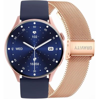 G. Rossi Smartwatch Gravity Różowe Złoto Pasek + Bransoleta GT11-6 G. Rossi Smartwatch Gravity Różowe Złoto Pasek + Bransoleta GT11-6