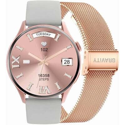 G. Rossi Smartwatch Gravity Różowe Złoto Pasek + Bransoleta GT11-8 G. Rossi Smartwatch Gravity Różowe Złoto Pasek + Bransoleta GT11-8