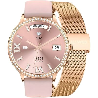G. Rossi Smartwatch Gravity Różowe Złoto Pasek i Bransoleta GT5-5 G. Rossi Smartwatch Gravity Różowe Złoto Pasek i Bransoleta GT5-5