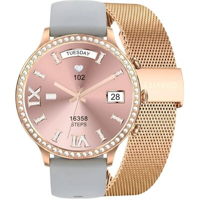 G. Rossi Smartwatch Gravity Różowe Złoto Pasek i Bransoleta GT5-8 G. Rossi Smartwatch Gravity Różowe Złoto Pasek i Bransoleta GT5-8