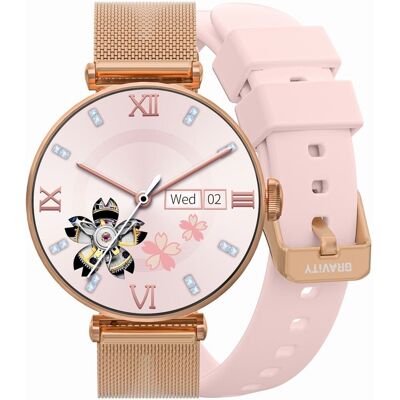 G. Rossi Smartwatch Gravity Różowe Złoto Różowy 2 Paski GT26-1 G. Rossi Smartwatch Gravity Różowe Złoto Różowy 2 Paski GT26-1