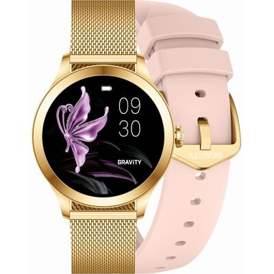 Smartwatch Gravity Różowo Złoty 2 Paski GT25-1 PRO Smartwatch Gravity Różowo Złoty 2 Paski GT25-1 PRO