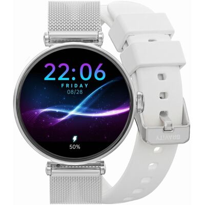 G. Rossi Smartwatch Gravity Srebrno Biały 2 Paski GT26-8 G. Rossi Smartwatch Gravity Srebrno Biały 2 Paski GT26-8