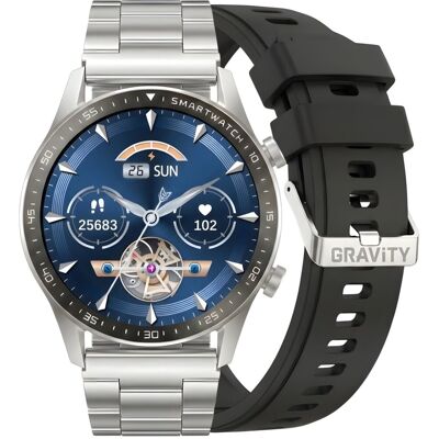 G. Rossi Smartwatch Gravity Srebrny Bransoleta + Pasek GT10-6 G. Rossi Smartwatch Gravity Srebrny Bransoleta + Pasek GT10-6