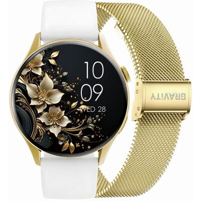 G. Rossi Smartwatch Gravity Złoty Pasek + Bransoleta GT11-2 G. Rossi Smartwatch Gravity Złoty Pasek + Bransoleta GT11-2