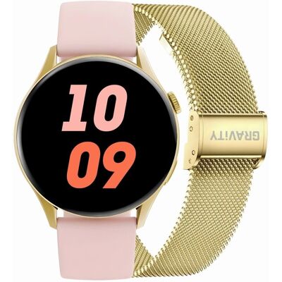 G. Rossi Smartwatch Gravity Złoty Pasek + Bransoleta GT11-3 G. Rossi Smartwatch Gravity Złoty Pasek + Bransoleta GT11-3