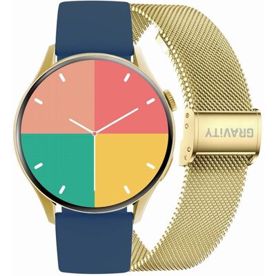G. Rossi Smartwatch Gravity Złoty Pasek + Bransoleta GT11-4 G. Rossi Smartwatch Gravity Złoty Pasek + Bransoleta GT11-4