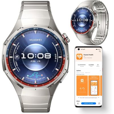 Smartwatch Huawei Watch GT 6 Pro 46mm Elite bransoleta, NFC, AMOLED srebrny Smartwatch Huawei Watch GT 6 Pro 46mm Elite bransoleta, NFC, AMOLED srebrny