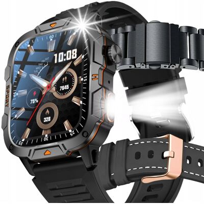 Angelo Watches Smartwatch Męski Angelo Vanguard Zestaw Prezentowy: 3 Paski + Szkło, Rozmowy BT, Bateria 10 dni, Menu Polskie, Funkcje Zdrowotne Angelo Watches Smartwatch Męski Angelo Vanguard Zestaw Prezentowy: 3 Paski + Szkło, Rozmowy BT, Bateria 10 dni, Menu Polskie, Funkcje Zdrowotne