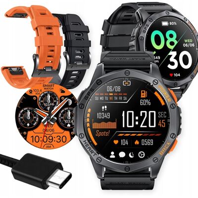 Lewer SMARTWATCH MĘSKI GPS MENU POLSKIE WODOODPORNY SPORT ROZMOWY BT 5.3 AMOLED Lewer SMARTWATCH MĘSKI GPS MENU POLSKIE WODOODPORNY SPORT ROZMOWY BT 5.3 AMOLED