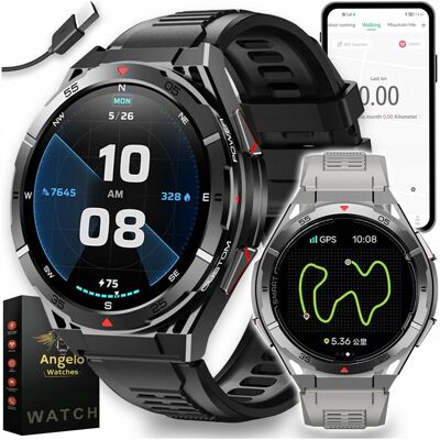 Angelo Watches SMARTWATCH MĘSKI GPS MENU POLSKIE WODOODPORNY SPORT ROZMOWY MOCNY SOLIDNY Angelo Watches SMARTWATCH MĘSKI GPS MENU POLSKIE WODOODPORNY SPORT ROZMOWY MOCNY SOLIDNY