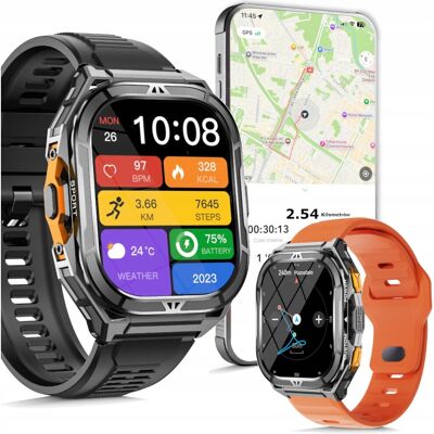 SMARTWATCH MĘSKI GPS PŁYWANIE WODOODPORNY ATM 5 SEN WENOM ROZMOWY + 2PASKI SMARTWATCH MĘSKI GPS PŁYWANIE WODOODPORNY ATM 5 SEN WENOM ROZMOWY + 2PASKI