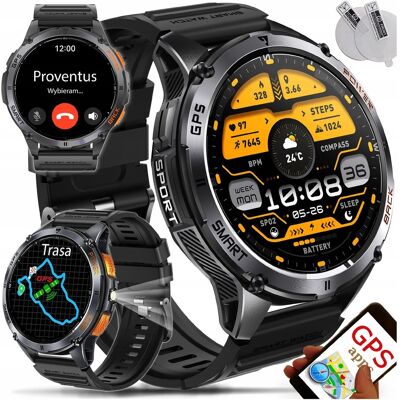 Proventus PL SMARTWATCH MĘSKI GPS WODOODPORNY ROZMOWY MENU PL SPORT SMART WATCH Proventus PL SMARTWATCH MĘSKI GPS WODOODPORNY ROZMOWY MENU PL SPORT SMART WATCH