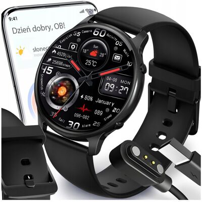 Inny producent SMARTWATCH MĘSKI MENU POLSKIE WODOODPORNY SPORT ROZMOWY SMART WATCH PL Inny producent SMARTWATCH MĘSKI MENU POLSKIE WODOODPORNY SPORT ROZMOWY SMART WATCH PL