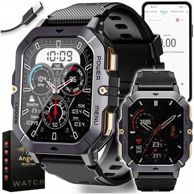 Angelo Watches SMARTWATCH MĘSKI MILITARNY WODOODPORNY ROZMOWY POLSKIE MENU AMOLED SOLIDNY Angelo Watches SMARTWATCH MĘSKI MILITARNY WODOODPORNY ROZMOWY POLSKIE MENU AMOLED SOLIDNY