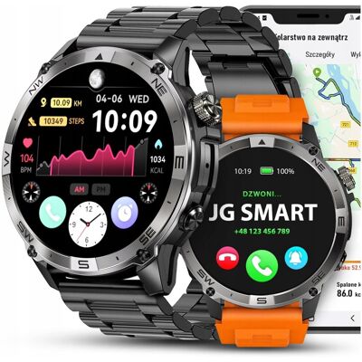 JG Smart SMARTWATCH MĘSKI POLSKIE MENU GPS WODOODPORNY SMART WATCH KROKOMIERZ PULS JG Smart SMARTWATCH MĘSKI POLSKIE MENU GPS WODOODPORNY SMART WATCH KROKOMIERZ PULS