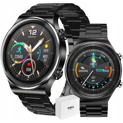 Rubicon Smartwatch Męski Rozmowy Ciśnienie Puls + Grawer Rubicon Smartwatch Męski Rozmowy Ciśnienie Puls + Grawer