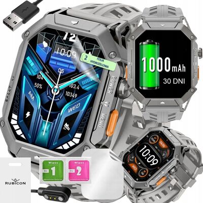 Smartwatch męski RUBICON zegarek męski BATERIA 1000 mAh ! do 30 DNI!!! Smartwatch męski RUBICON zegarek męski BATERIA 1000 mAh ! do 30 DNI!!!