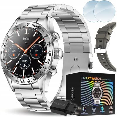 Nexano SMARTWATCH MĘSKI SMART WATCH AMOLED ROZMOWY MENUPL KLASYCZNY ZEGAREK CHRONO Nexano SMARTWATCH MĘSKI SMART WATCH AMOLED ROZMOWY MENUPL KLASYCZNY ZEGAREK CHRONO
