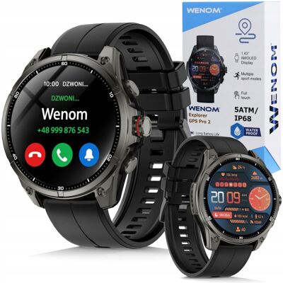 Smartwatch Męski Wenom Explorer 2 PRO MAX GPS AMOLED Wodoodporny IP69K 5ATM Smartwatch Męski Wenom Explorer 2 PRO MAX GPS AMOLED Wodoodporny IP69K 5ATM