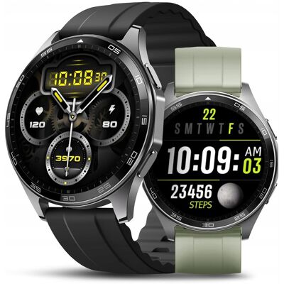 JG Smart Smartwatch Męski - Wodoodporny Pływanie Rozmowy Smart Watch 2 paski Menu PL JG Smart Smartwatch Męski - Wodoodporny Pływanie Rozmowy Smart Watch 2 paski Menu PL