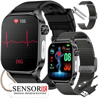 SMARTWATCH MĘSKI Zegarek EKG FUNKCJA POMIARU CUKRU CIŚNIENIOMIERZ Puls Temperatura ROZMOWY Polskie Menu SENSORR SMARTWATCH MĘSKI Zegarek EKG FUNKCJA POMIARU CUKRU CIŚNIENIOMIERZ Puls Temperatura ROZMOWY Polskie Menu SENSORR