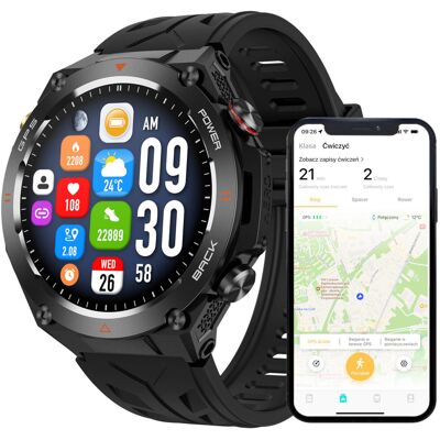 Wenom Smartwatch Męski Zegarek Funkcja Gps Rozmowy Ciśnienie 650Mah Smart Watch Android Iphone Ios 12 13 14 15 Pro Max Wenom Smartwatch Męski Zegarek Funkcja Gps Rozmowy Ciśnienie 650Mah Smart Watch Android Iphone Ios 12 13 14 15 Pro Max